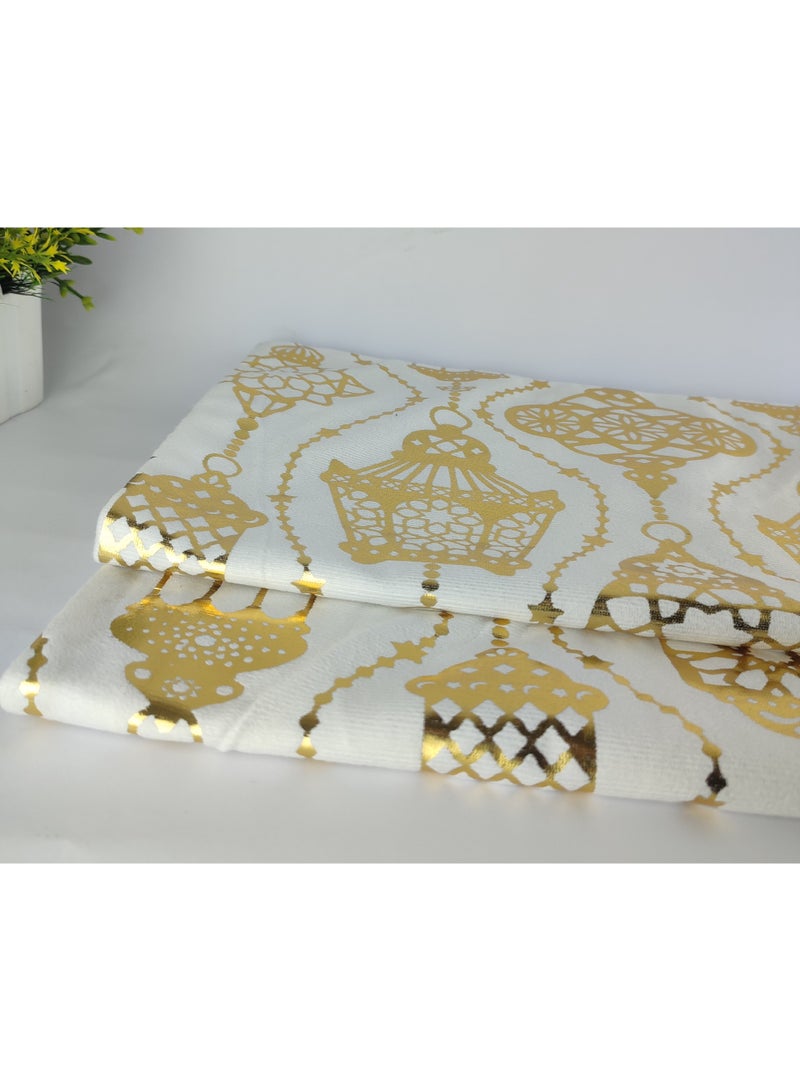 Set of 2 Ramadan Cushion Covers – High Quality Velvet & Linen - Image 5